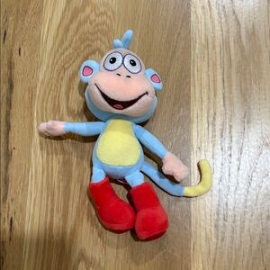 TY Beanie Babies Boots Monkey Dora The Explorer Beanbag Plush Stuffed Animal 7"